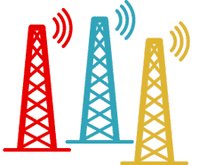 Multiple Base Stations Icon