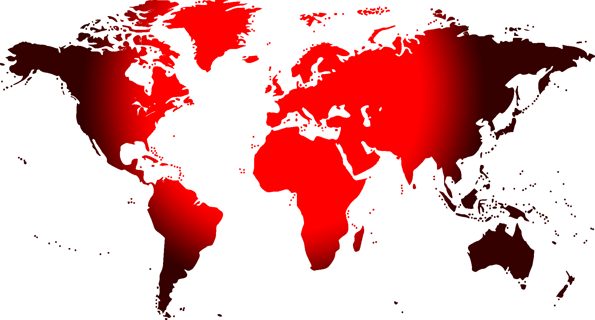 Red World Map